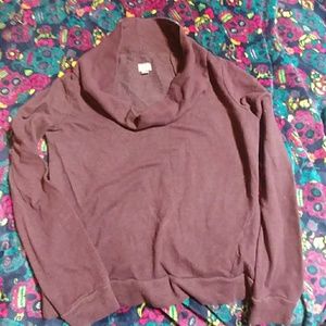 Plum Cowl Neck Top